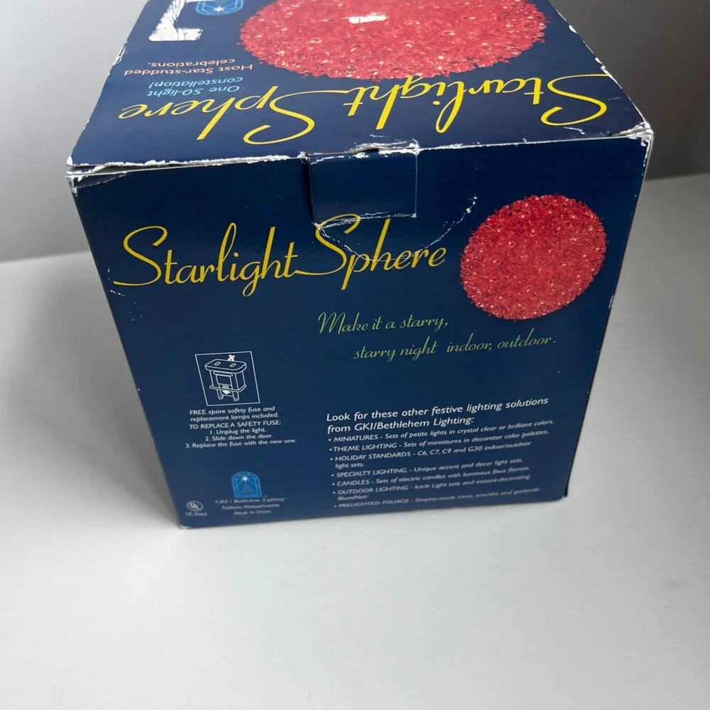 GKI Bethlehem Lighting Starlight Sphere Red 50 Light Constellation Decor